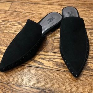 Bleecker & Bond open back flats with silver studs